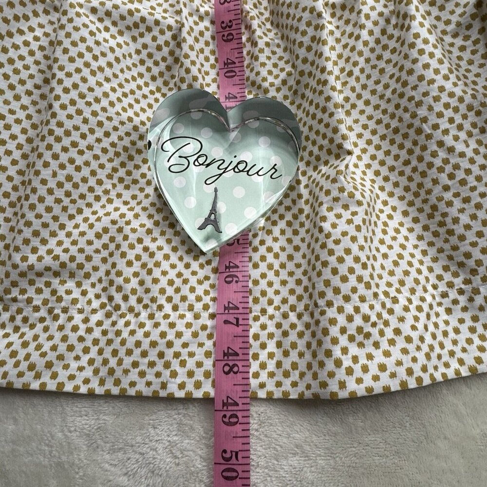 ANTHROPOLOGIE Somerset Puff Sleeve Edition Neutral Motif S Small - Picture 11 of 11